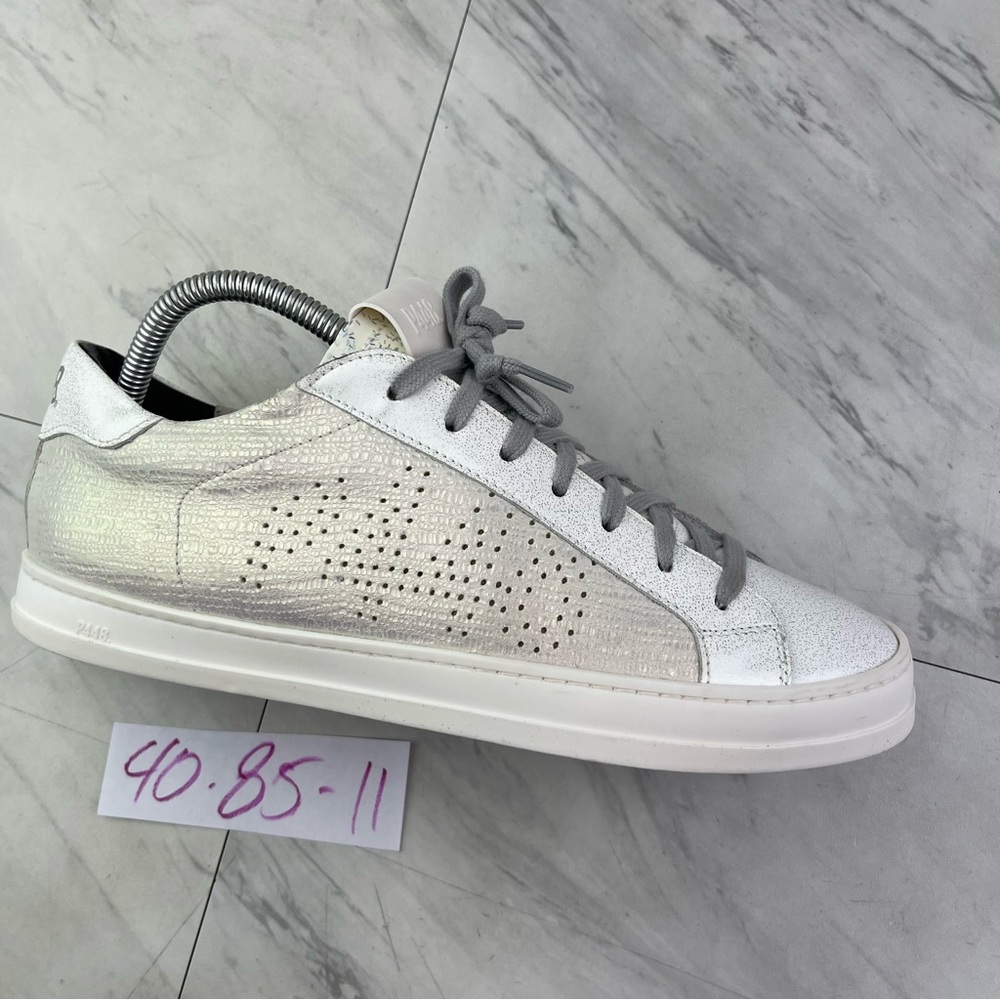 p448 you can surf later women’s 40/9.5-10 pearl glitter sprinkle leather shoes